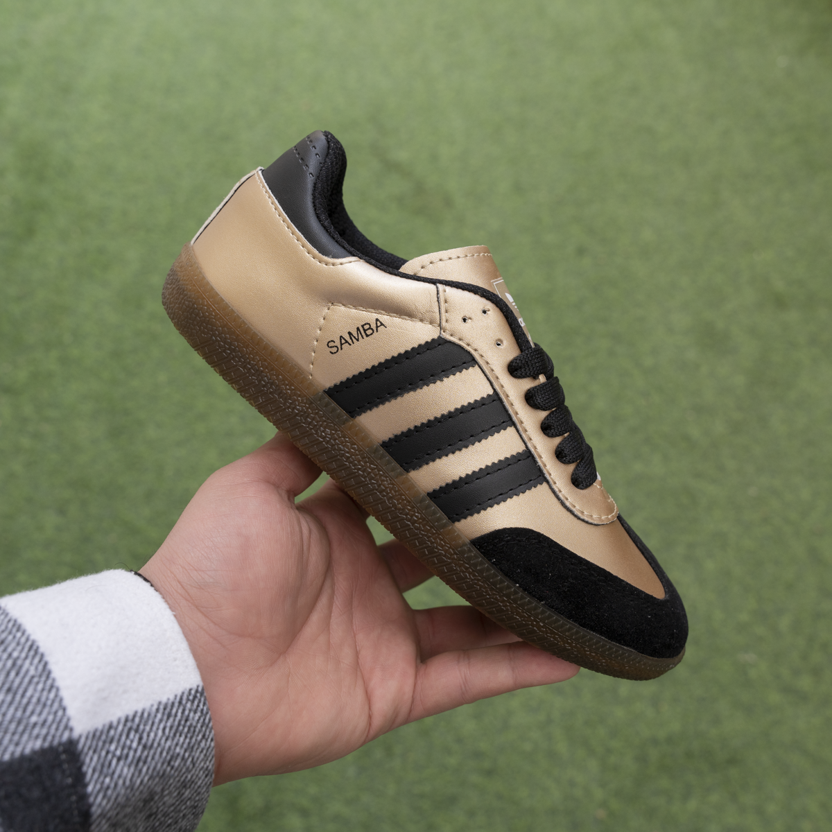 Samba gold shoes