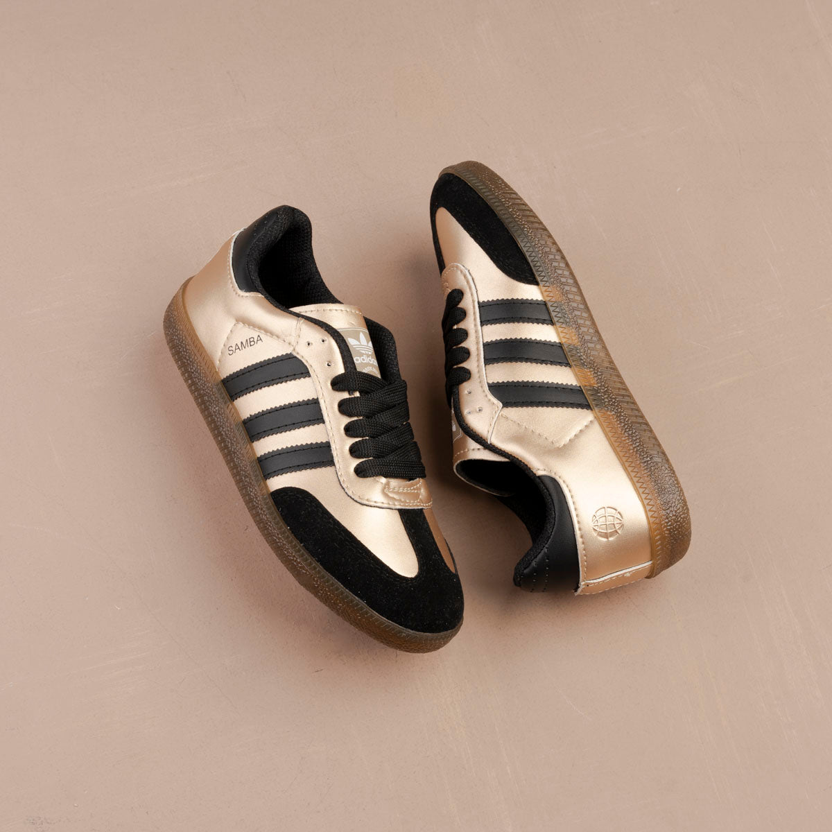 Samba gold shoes